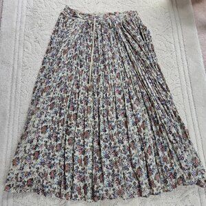 BOHO Pleated Midi Skirt -one size